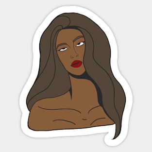 Woman sticker Sticker